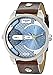 Diesel Men's DZ7321 Mini Daddy Watch With Brown Leather Band