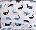 Boat House for Kids 3 Piece Twin Sheet Set Blue Whales Fish
