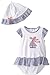 Little Me Baby-Girls Newborn Sailboat Popover and Hat