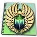 3dRose db_108169_1 Egyptian Scarab in Beautiful Colors Drawing Book, 8 by 8-Inch