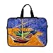 Meffort Inc 13 13.3 Inch Neoprene Laptop / Ultrabook / Chromebook Sleeve Carrying Bag with Eyelet (D-ring) & Hidden Handle - Vincent van Gogh Fishing Boats on the Beach
