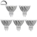 HERO-LED Dimmable MR16 GU5.3 12V 4.8W Bi-Pin Base LED Halogen Replacement Bulb, Flood Bulb For Landscape Lighting, Pendant Lights, Recessed and Track Lighting in Residential, Commercial, RV, Marine, Boat and Yacht Applications, 120 Degree Beam Angle, 50W Equivalent, 5-Pack, Daylight White 5000K