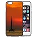 Beautiful Designed Antiskid Cover Case For iPhone 6 Plus 5.5 Inch Phone Case With Catamaran Sunset Ocean_Black Phone Case