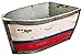 Wood And Galvanized Metal Fishing Boat Wine Chiller