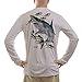 KEVIN BRANT Mako Shark Men's UPF Performance T-shirt XX-Large Pearl Grey