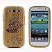 CJ League Natural Bamboo Wooden Sailboat Pattern Design Hard Case Cover for Samsung Galaxy S3 I9300