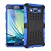 A5 Case, for Samsung Galaxy A5 Case, [Tyre Pattern] Tough Armor Case Double-Deck Layer Protection Hybrid Case [Built-In Stand] Cover [Sure Grip] Shock Drop Impact Proof Cover (Free Gifts: 1x Stylus+1x Screen Protector)(Blue)