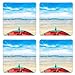 Coasters Fishing boat for travel Island in Thailand image 28832043 by Liili Square Coasters 4 Piece Set Cup Mat Mug Can Water Bottle Drink Customized Stain Resistance Collector Kit Kitchen Table Top Desk
