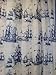 Ikea Nautical Tall Ships Boat Lighthouse Navy White Fabric Shower Curtain 71 X 71 Aggersund