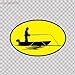 Decals Stickers Fishing Car Window Boat Jet Ski Beach Store Note Book Laptop Size: 4 X 2.6 Inches Vinyl color print