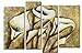 Sangu 100% Hand Painted Wood Framed Bold Buds Flowers Home Decoration Modern Oil Paintings Gift on Canvas 4-piece Art Wall Decor