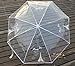 Ultralight EVA Transparent Eiffel Tower unisex folding umbrella