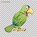 Vinyl Stickers Decals Amazon Parrot Garage home window tomtit banded Southern Mexico (3 X 2,85 Inches) Fully Waterproof Printed vinyl sticker