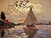 Claude Oscar Monet Sailboat At Le Petit Gennevilliers 27x20 [Kitchen]