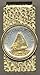 Gorgeous 2-Toned Gold on Silver Bahamas Sail boat, Coin - Money clips