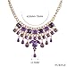 SunIfSnow Fashion Beautiful Three Layer Purple diamond Aristocratic Necklace