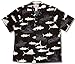 Deep Sea Fishing Men's Hawaiian Aloha Shirt in Black - 4X