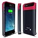 Alpatronix BX110 Ultra-Slim Protective Extended iPhone 5S / iPhone 5 Battery Charging Case with Removable & Rechargeable Power Cover [Fits all models of the Apple iPhone 5 & iPhone 5S / Compatible with iOS 7 & Below / 2000mAh Battery Capacity / No Signal Reduction] - (Black/Pink)