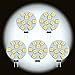 J&C-LED - (5-PACK) G4 Base 12V AC/DC LED Light Bulb Replacement - Daylight/Cool White Color - Disc Type Side Pin 10 Watt Halogen Replacement for RV Campers, Trailers, Boats, and Under-cabinet Lights. Warm White Light for Best Ambience and Conformt