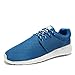 Vort Mens Breathable Mesh Comfortable Running Shoes,Walking,Running,Outdoor,Exercises,Athletic EU43 Blue