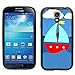 Samsung Galaxy S4 SIIII Black Rubber Silicone Case - Sailboat on blue water with puffy cloud in sky