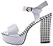 Laikajindun Summer New Style Peep-toe Rough High Heel Soft Leather Women Shoes(5.5 B(W) US, white)