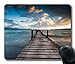 Personalized Custom Gaming Mouse Pad Oblong Shaped Lake Pontoon At Dusk Design Natural Eco Rubber Durable Computer Desk Stationery Accessories Mouse Pads For Gift