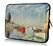 17 inch Rikki KnightTM Claude Monet Art Pleasure Boats at Argenteuil Design Laptop Sleeve
