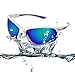 Duduma Polarized Sports Sunglasses for Baseball Cycling Fishing Golf Tr58 Superlight Frame (white/blue)