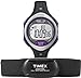 Timex Women's T5K723 Ironman Road Trainer Digital HRM Flex Tech Chest Strap & Mid-Size Black/Silver-Tone/Purple Watch
