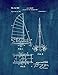 Sailboat of the Catamaran Type Patent Art Print Midnight Blue Poster (8.5