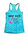 Womens Burnout Boat Hair Dont Care Work Out Tanktop Summer Lake Tank Top