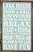 My Word 15 x 24-Inch Framed Sign, Lake House