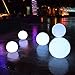 Modern Home Floating LED Glowing Sphere - 14 in.