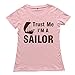 PNHK Women's Trust Me I'm A Sailor Tee Pink