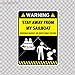 Humor Decal Vinyl Stickers Warning Stay Away From My Sailboat Car Window Wall Art Decor Doors Helmet Roommates Motorcycle Note Book Garage Size: 5 X 3.7 Inches Vinyl color print