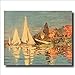 Claude Monet French Sailboat Ocean Beach Landscape Wall Picture Art Print