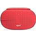 Bluetooth 4.0 Speaker GranVela Magic Bean Portable Wireless Phone Speaker,Splashproof Portable Outdoor / Shockproof Micro SD/TF Card Player With 6 Hour Rechargeable Battery and 360 Degree Stereo Sound Carabiner Clip. for iPhone 6 Plus 5S 5C 5 4S, iPad Air 2 Mini 3,Samsung Galaxy S6 S5 S4 Note Tab, Nexus, HTC, Motorola, More Phones and Tablets-Various Colors Good Choices for Gift (Red)