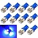 Towallmark 10pcs T10 Wedge 5-SMD 5050 Xenon LED Light bulbs 192 168 194 W5W 2825 158 Blue