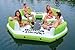 Intex Pacific Paradise Relaxation Station Water Lounge 4-Person River Tube Raft (Green)
