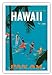 Jet Clippers to Hawaii - Pan American Airlines (PAA) - Hawaiian Surfers Linking Hands - Vintage Hawaiian Travel Poster by Aaron Fine c.1959 - Hawaiian Master Art Print - 12 x 18in