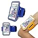 iPhone6 Plus Sports Armband, Nancy's shop Easy Fitting Sports Universal Armband With Build In Screen Protect Case Cover Running band Stylish Reflective Walking Exercise Mount Sports Sports Rain-proof Universal Armband Case+ Key Holder Slot for Iphone 6 Plus (5.5 Inch) (Dark blue)