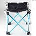 Moon Lence High Quality 220lbs Aluminum Camping Fishing Barbecue Folding Stool Outdoor Hiking Chair (Blue, 35 Centimeters)
