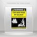 Decal Funny Stay Away From My Sailboat Motorbike Vehicle Weatherproof Garage (3 X 2.24 In)