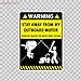 Humor Decals Sticker Outboard Motor Warning Stay Away From My Car Window Wall Art Decor Doors Helmet Roommates Motorcycle Note Book Garage Boat Size: 5 X 3.7 Inches Vinyl color print