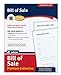 Adams Bill of Sale Forms Pack, Includes 2 Motor Vehicle and 2 General Bills of Sale, 8.5 x 11 Inches, White (ALFP111)