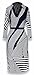 Peach Couture Womens Multi Pattern V Neck Shift ¾ Sleeve Waist Tie Shift Dress (XL, Navy)