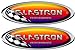 Glastron 2 Oval Boat Decals. Remastered name plate for boat restoration project