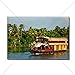 CafePress Houseboat on Kerala backwaters. K Rectangle Magnet - Standard