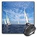 3dRose LLC 8 x 8 x 0.25 Inches Mouse Pad, Sail Boats (mp_1248_1)